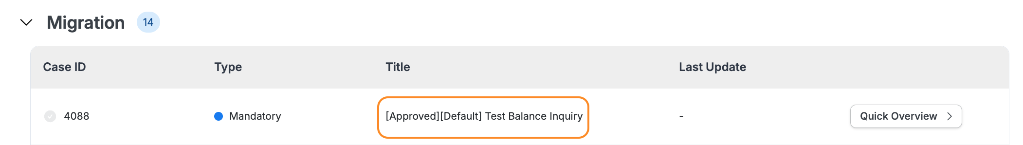 test suite
